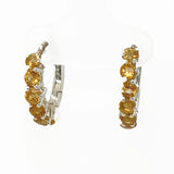 Citrine Hoop Earrings