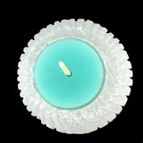 Selenite small candle holder