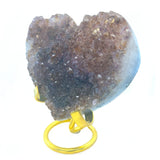 Amethyst Cacoxenite Cluster Heart