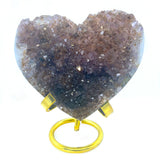Amethyst Cacoxenite Cluster Heart
