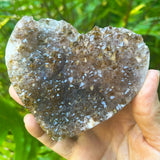 Amethyst Cacoxenite Cluster Heart