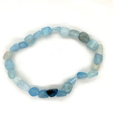 Aquamarine Irregular Bead Bracelet