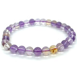 Ametrine 6mm Round Bead Bracelet