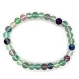 Rainbow Fluorite 6mm Bead Bracelet