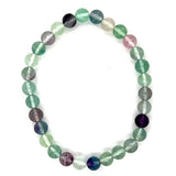 Rainbow Fluorite 6mm Bead Bracelet