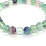 Rainbow Fluorite 6mm Bead Bracelet