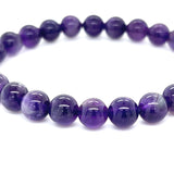 Amethyst 8mm Beaded Bracelet