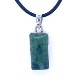 Rectangular Nephrite Jade Pendant
