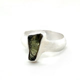 Raw Moldavite Ring - Size 9