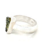Raw Moldavite Ring - Size 9