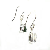 Moldavite Raw Earrings