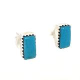Kingman Turquoise Stud Earrings