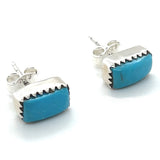 Kingman Turquoise Stud Earrings
