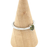 Faceted Moldavite Ring