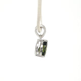 Moldavite Faceted Teardrop Pendant