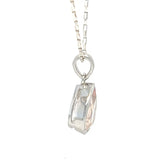 Teardrop Faceted Rose Quartz Pendant