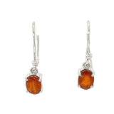 Faceted Orange Kyanite Drop Earrings