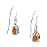 Faceted Orange Kyanite Drop Earrings