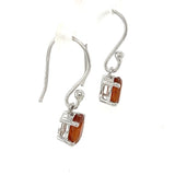 Faceted Orange Kyanite Drop Earrings