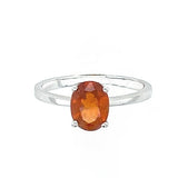 Faceted Orange Kyanite Ring