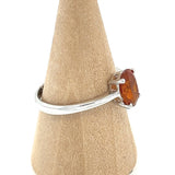 Faceted Orange Kyanite Ring