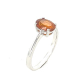 Faceted Orange Kyanite Ring