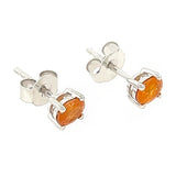 Orange Kyanite Faceted Stud Earrings
