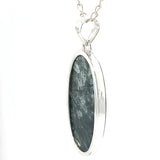 Seraphinite Statement Oval Cabochon Pendant