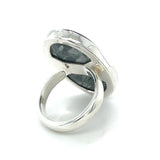 Seraphinite Oval Adjustable Ring