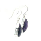 Phantom Amethyst Organic Shaped  Earrings