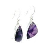 Phantom Amethyst Organic Shaped  Earrings