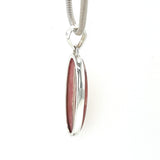 Rhodochrosite Oval Statement Cabochon Pendant