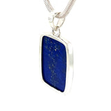 Lapis Cabochon Silver Pendant