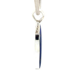 Lapis Cabochon Silver Pendant