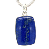 Lapis Cabochon Silver Pendant