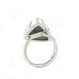 Lapis Freeform Cabochon Adjustable Ring