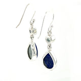 Lapis Lazuli Blue Topaz Drop Earrings