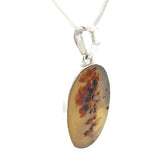 Natural Scenic Agate Oval Pendant