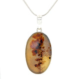 Natural Scenic Agate Oval Pendant