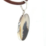Natural Scenic Agate Round Pendant