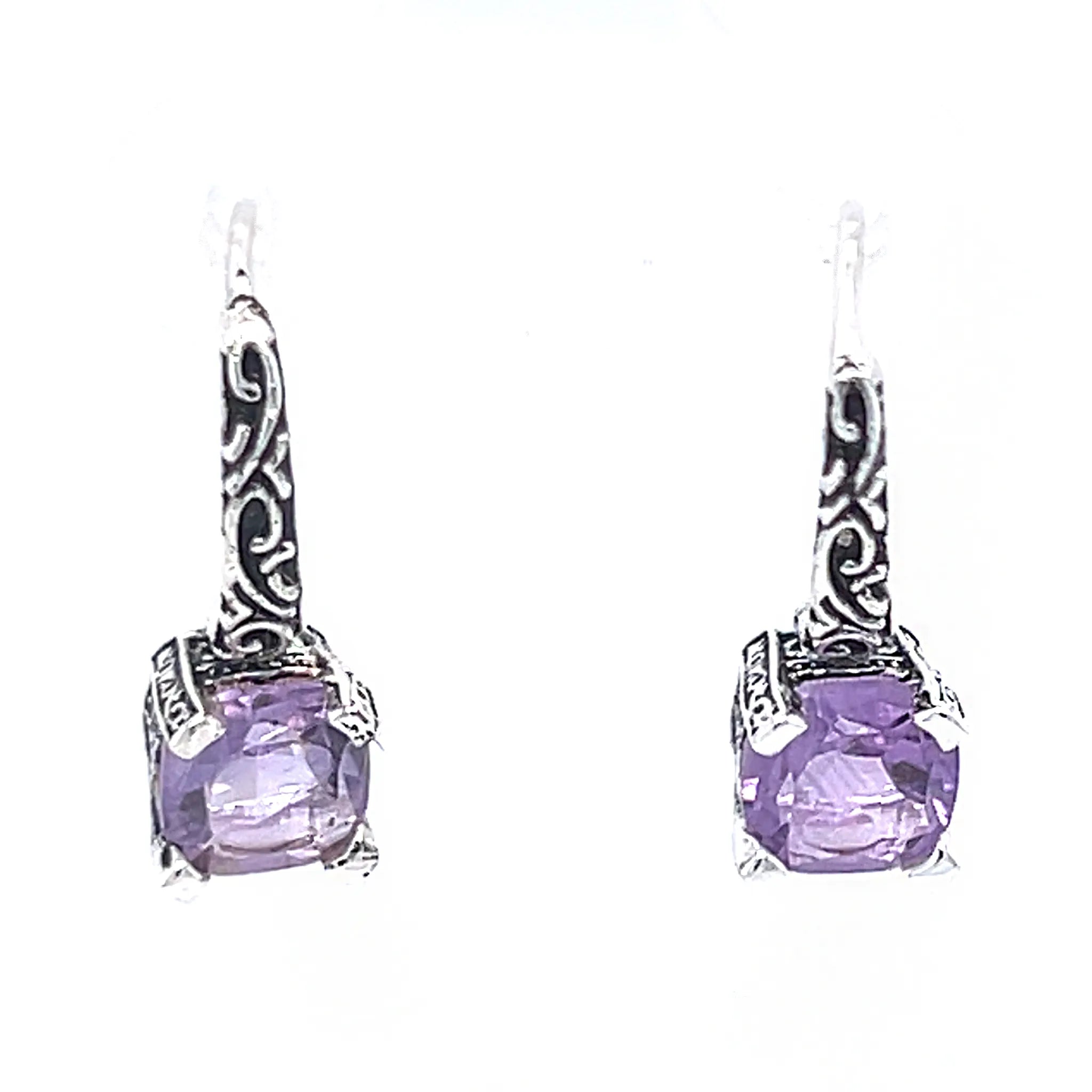Round Faceted Fancy Earrings