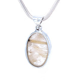 Statement Cabochon Golden Rutilated Quartz Pendant