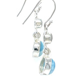 Larimar Topaz Drop Earrings