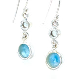 Larimar Topaz Drop Earrings