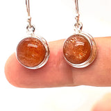 Sunstone Round Earrings