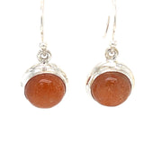 Sunstone Round Earrings