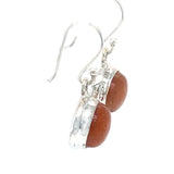 Sunstone Round Earrings