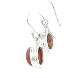 Sunstone Round Earrings