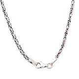 Indonesian Byzantine Style Sterling Silver Chain Sturdy Clasp