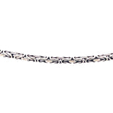 Indonesian Byzantine Style Sterling Silver Chain Close Up